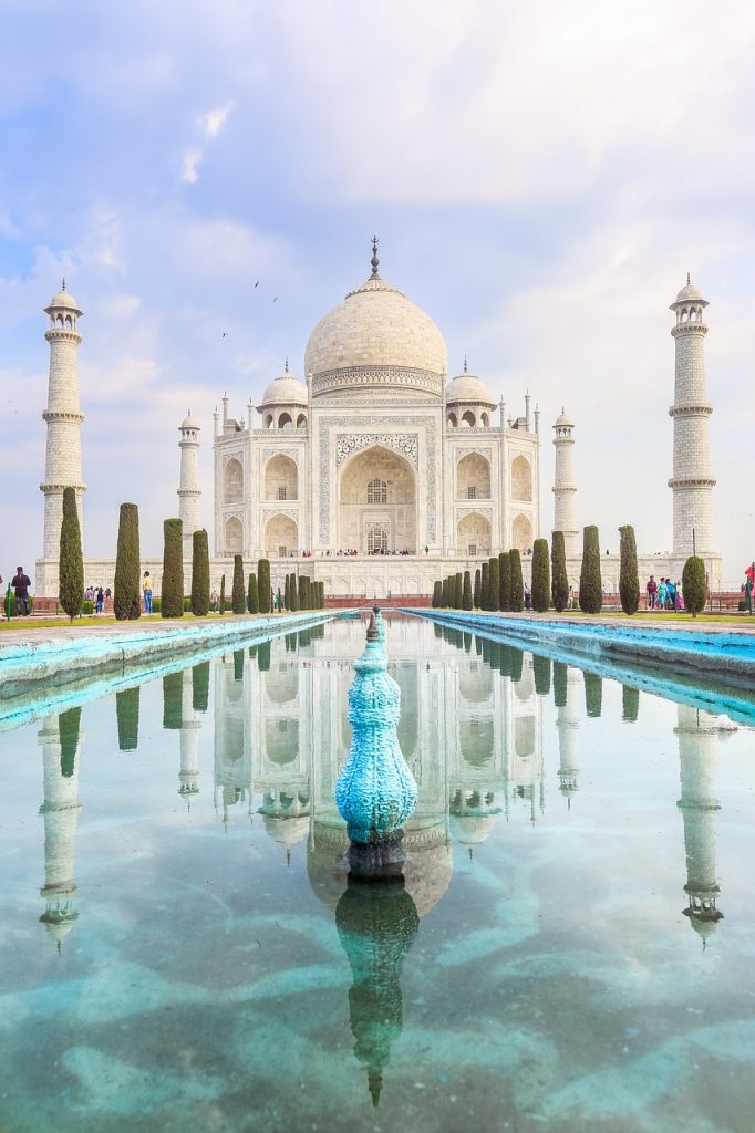 taj mahal, nature, building, architecture, mausoleum, water, pond, heritage, historic, historical, agra, india